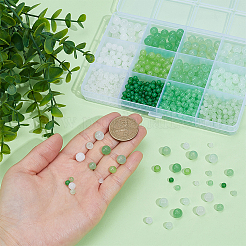 880 Stück 12 Stile gemischte Stile runde Glasperlen&nbsp;GLAA-PA0001-32
