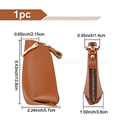 Portachiavi per auto con cerniera in pelle pu&nbsp;AJEW-WH0348-14B