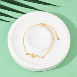 925 ссылка стерлингового серебра браслеты&nbsp;BJEW-D320-02G