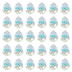Cuentas de vidrio electrochapadas 50pcs&nbsp;G-BG0001-01