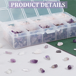 Натуральный аметист и натуральные квартовые чипсы G-PH0031-02