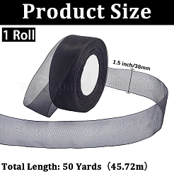 1 rotolo di nastro di organza trasparente&nbsp;SRIB-CY0001-22B-09