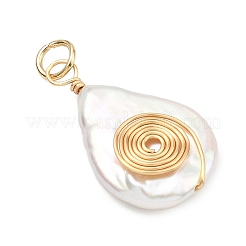 Pendentifs en perles baroques keshi naturelles nucléées&nbsp;PALLOY-JF05276-02