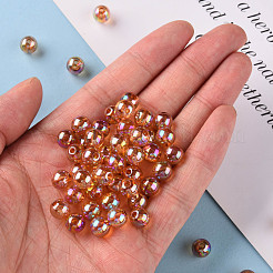 Прозрачные акриловые бусины MACR-S370-B8mm-761