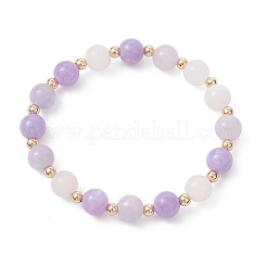 Женские браслеты из натуральных бусин аквамарина&nbsp;BJEW-JB12945