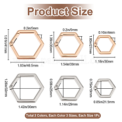 6шт 6 стиля сплава пружинные кольца ворот FIND-BBC0002-40