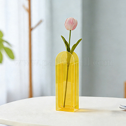 Vases rectangulaires en acrylique pour présenter des décorations&nbsp;AJEW-WH0816-557C