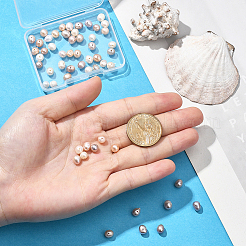 1 нить бусин из натурального культивированного пресноводного жемчуга&nbsp;PEAR-SC0001-41