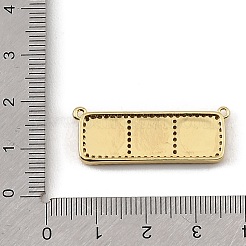 Verbindungsanhänger mit Mikropavé aus Messing mit durchsichtigen Zirkonia-Steinen&nbsp;CU-CBA30E8-01G-A03