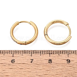Orecchini a cerchio in acciaio inossidabile 304&nbsp;STAS-Q113-13G-01