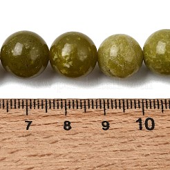 天然中国翡翠/南部翡翠ビーズ連売り  ラウンド  12mm  穴：1.8mm  約32個/連  15.4インチ&nbsp;X-G-F363-12mm