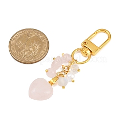Natürliche Rose Quarz Anhänger Dekorationen&nbsp;HJEW-JM04150-01