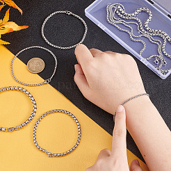 10шт 5 стиля браслеты-цепочки из нержавеющей стали 304&nbsp;BJEW-UN0001-18