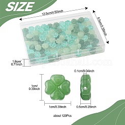 120шт 3 стиля прозрачные стеклянные бусины GLAA-FS0002-46