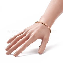Bracciale con perline intrecciate in semi di vetro con chiusura in acciaio inossidabile 304 per donna&nbsp;BJEW-JB09169