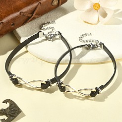Braccialetti Infinity in lega di stile tibetano&nbsp;BJEW-JB09336-01