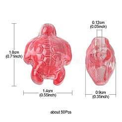 50шт прозрачная стеклянная бусина&nbsp;GLAA-FS0001-76