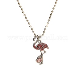 Legierung bunte Strass Anhänger Halsketten für Kinder&nbsp;FS-WG8D677-04