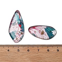 4 шт. подвески в виде крыльев бабочки из прозрачной эпоксидной смолы RESI-C057-02B