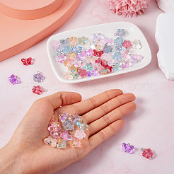 60шт 15 стиля прозрачные стеклянные подвески&nbsp;FIND-TA0004-51