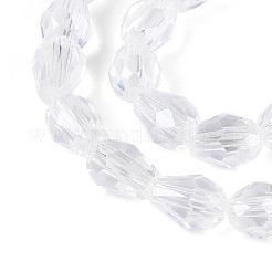 Прозрачные стеклянные бусины каплевидной формы&nbsp;LS-GLAA-T025-79B-01