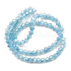 Abalorios de vidrio jade de imitación hebras&nbsp;GLAA-P058-02A-02