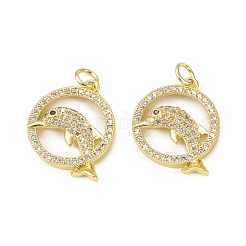 Латунные микро проложить кубического циркония подвески KK-E068-VB018