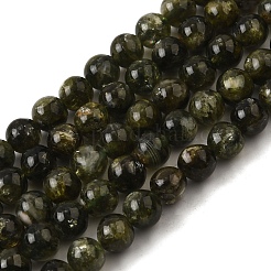 Натуральные лепидолитовые бусины G-F799-B01-8mm