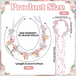 1 шт. резинки для волос с искусственным жемчугом&nbsp;OHAR-NB0001-33A