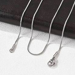 Ожерелья-змейки из нержавеющей стали 304 NJEW-E026-12P
