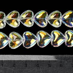 Стеклянные бусины с гальваническим покрытием &nbsp;X-EGLA-B008-01A-AB02