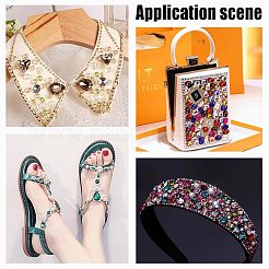 60 шт. 10 стиля овальные пришивные стразы DIY-UN0004-34