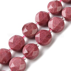 Природные родонит бисер нитей G-C116-A179-01A