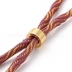 Silberarmbänder aus Nylonschnur&nbsp;MAK-C003-03G-21