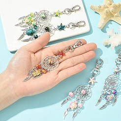 12 шт. подвеска в виде морской черепахи 6 цветов из искусственной бирюзы и сплава&nbsp;HJEW-YW00245