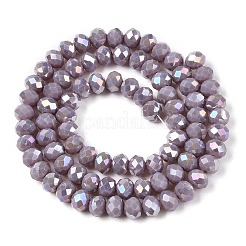 Chapelets de perles en verre électroplaqué&nbsp;LS-EGLA-A044-P6mm-B13