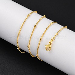 2 мм стойка покрытие латунные спутниковые цепи ожерелья для женщин мужчин&nbsp;MAK-L044-33G