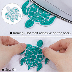 18 шт. 3 стиля полиэстер компьютерная вышивка термоприклеиваемые/пришивные нашивки&nbsp;PATC-DC0001-14