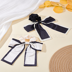 2 шт. атласные резинки для волос 2 цветов&nbsp;OHAR-LP0003-002