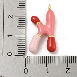 Латунь эмаль подвески KK-E093-03G-K