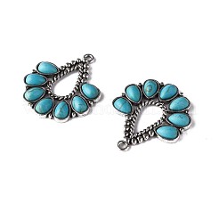 Синтетические бирюзовые подвески&nbsp;PALLOY-N157-036