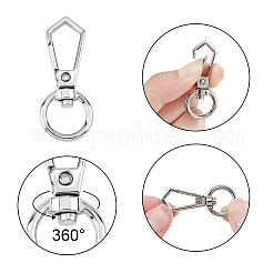 12 шт. двухцветные поворотные застежки из цинкового сплава&nbsp;PALLOY-CA0001-87