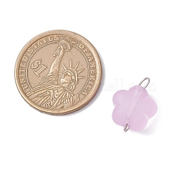 Прозрачные матовые акриловые цветочные звенья-соединители подвески&nbsp;PALLOY-JF03905