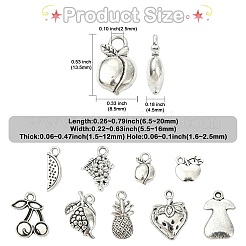 90 pièces 9 styles pendentifs en alliage de style tibétain&nbsp;TIBEP-CJ0003-58