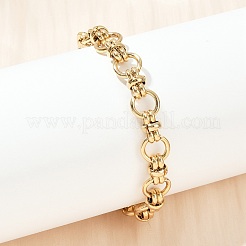 Браслеты-цепочки из нержавеющей стали 304 для женщин BJEW-Z143-11G