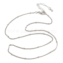 2 мм латунные цепочки-спутники для женщин&nbsp;NJEW-D302-49P