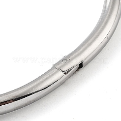 変色しない201ステンレススチール製ヒンジ付きバングル  リング  内径：2-3/8インチ（6cm）&nbsp;STAS-Z057-01G