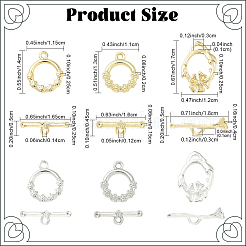 10 сумка 2 цвета латунные застежки-тоглы&nbsp;KK-YW0003-86