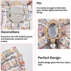 Полиэстеровые броши-банты для одежды-рюкзака&nbsp;JEWB-WH20006-10A