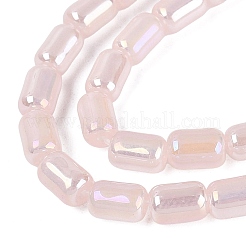 Perlas de vidrio de imitación de Jade imitación electrochapa&nbsp;EGLA-Q132-03A-B02